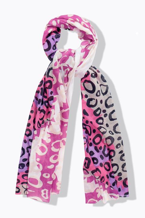 Immagine prodotto Ulla Popken Sciarpa con stampa colorata patchwork e leopardato
