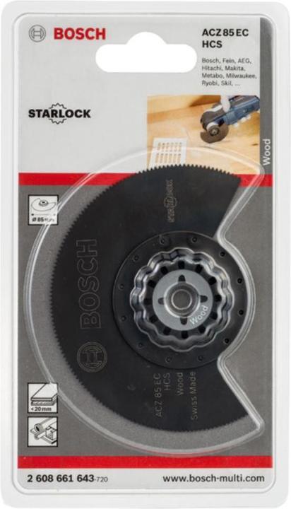Produktbild Bosch Professional Zubehör HCS Segmentsägeblatt ACZ 85 EC Wood, 85 mm, 1er-Pack