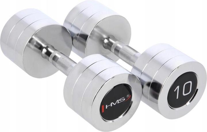 Actual product image HMS Chrome dumbbells CHD10 2 pcs. (2 x 10 kg)