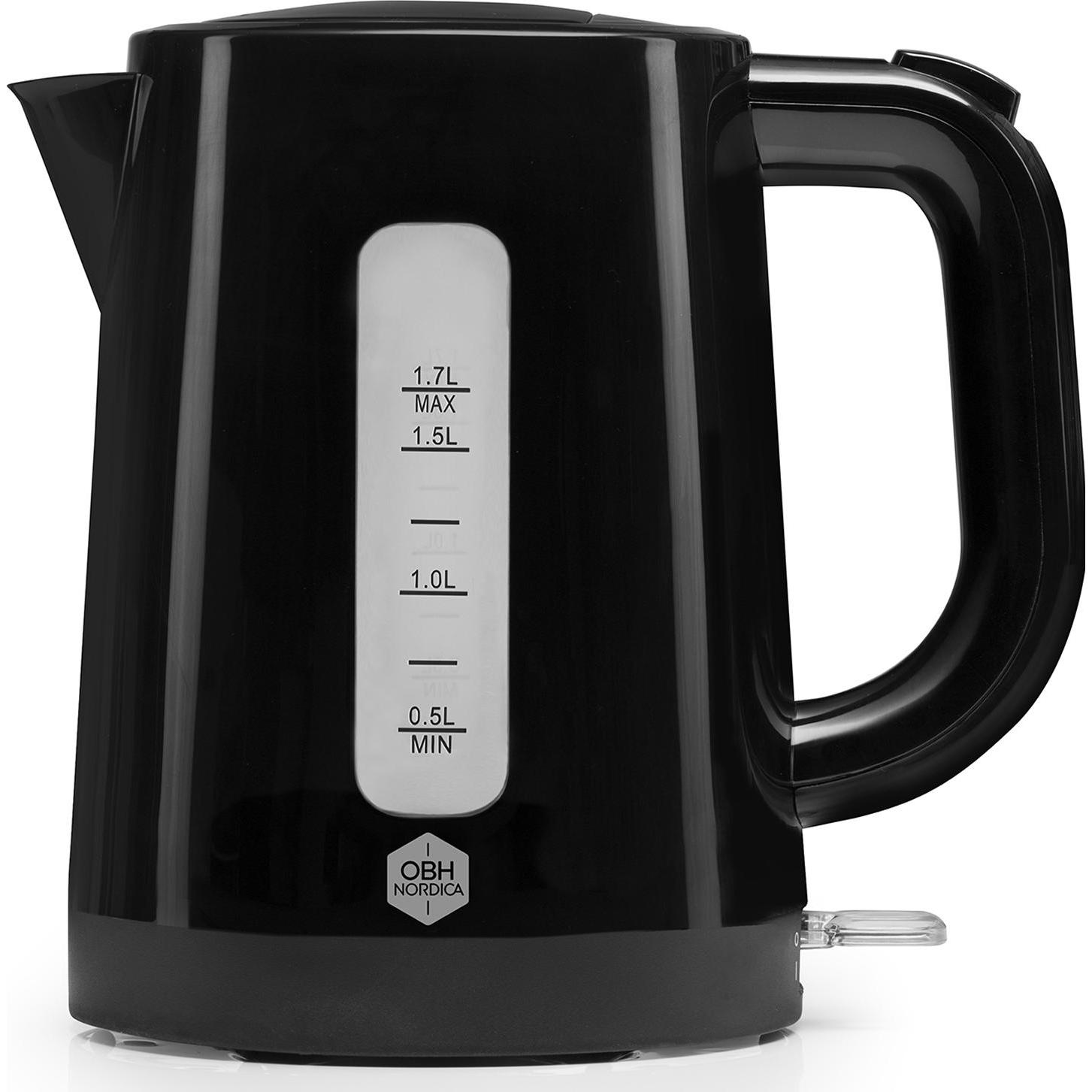 OBH Nordica Daybreak electric kettle Black, Wasserkocher, Schwarz