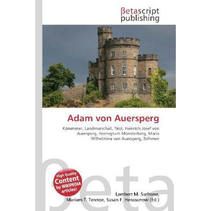 Adam von Auersperg, Fachbücher