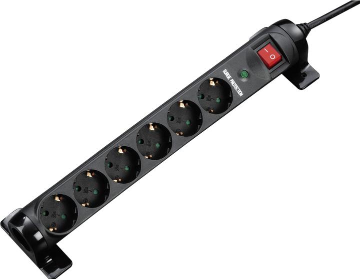 Hama Steckdosenleiste 6-fach drehbar Schalter (6 x, CEE 7/3, 1.40 m)