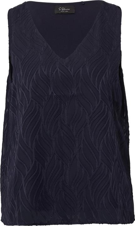 S.Oliver Bluse Gefütterte Bluse mit Strukturmuster