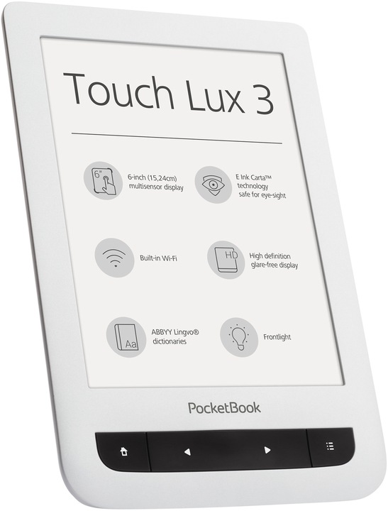 Produktbild PocketBook Touch Lux 3 (6", 4 GB, Weiss)