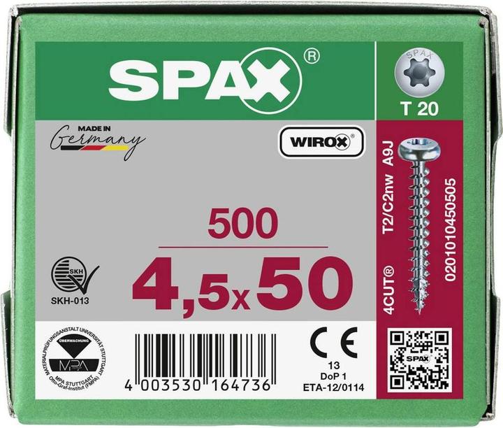 Actual product image Spax Chipboard screws (500 Screws per piece)