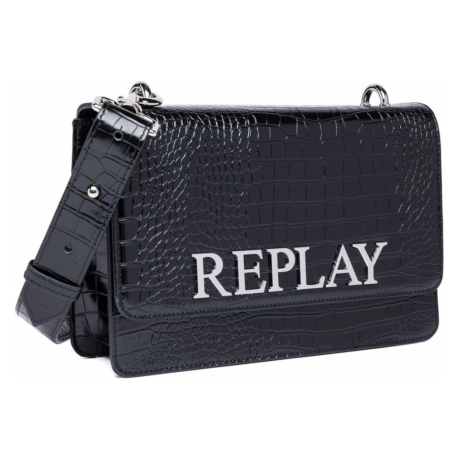 Replay, Damen, Handtasche, Crossbody Bag, Schwarz