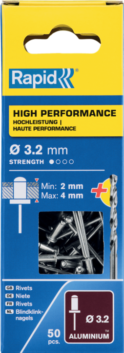 Produktbild Rapid Universal Blindniete Ø 3,2 x 8 mm