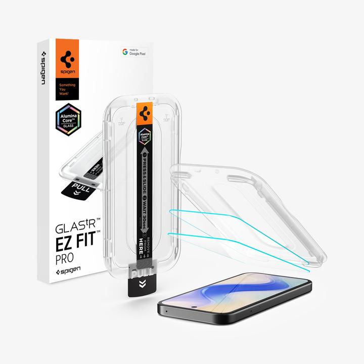 Actual product image Spigen GLAS.tR EZ Fit Pro Pixel 10a Screen Protector (2 pcs., Google Pixel 10a)