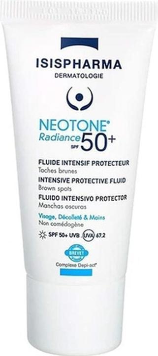Actual product image Isispharma Neotone Radiance (Suntan cream, SPF 50+, 30 ml)