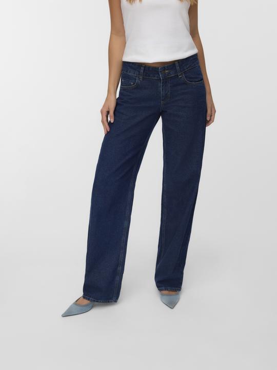 Actual product image Vero Moda SNRANCY Niedrige Taille Weiter Beinschnitt Jeans Weit geschnitten (W27/L30)