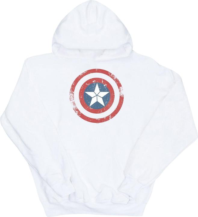 Immagine prodotto Captain America Civil War Distressed Shield Felpa con Cappuccio Uomo (M)