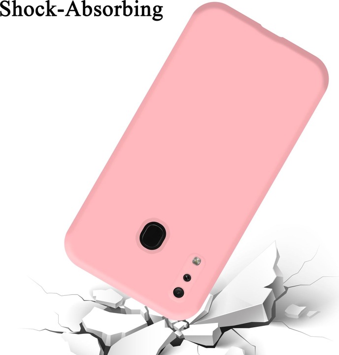 Actual product image Cadorabo TPU Liquid Silicone Case Cover (Samsung Galaxy A20, Samsung Galaxy M10s, TCL A30)