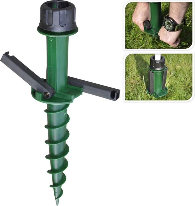 Produktbild ProGarden Schirmständer mit Erdschraube, 2er Set