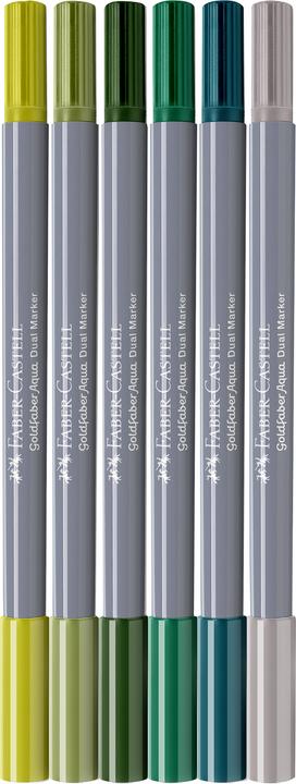 Productafbeelding Faber-Castell Goldfaber Aqua Dual Marker (Jungle, 0.60 mm, 6 x)