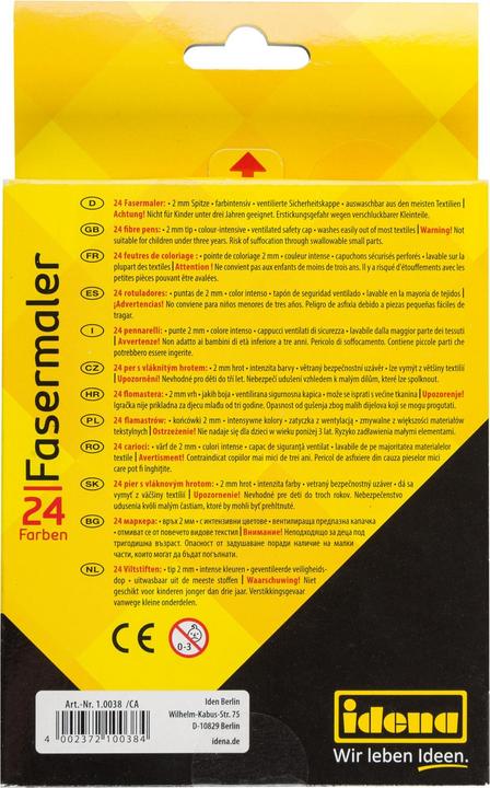 Actual product image Idena Fibre-tip pens 24 pieces Line width: 2 mm (24x)