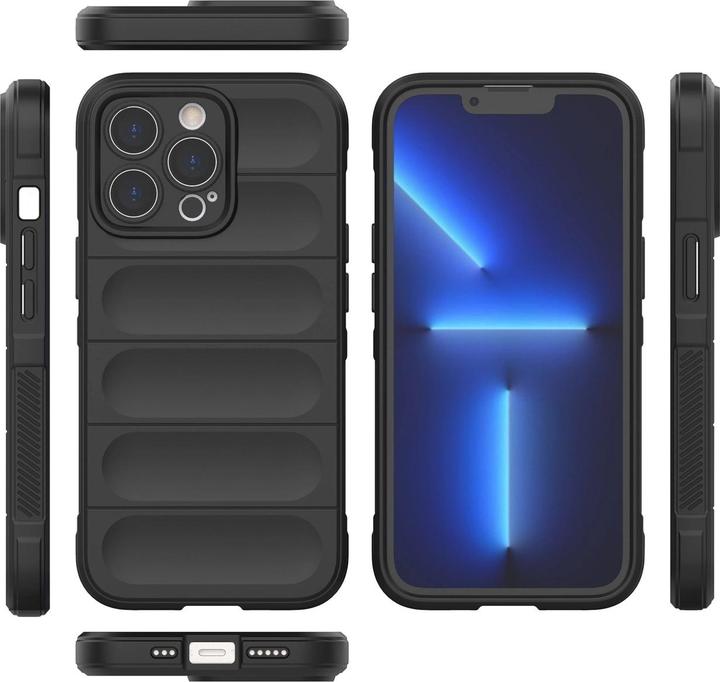 Actual product image Hurtel Magic Shield Case for iPhone 13 Pro flexible armored cover black (Apple iPhone 13 Pro)