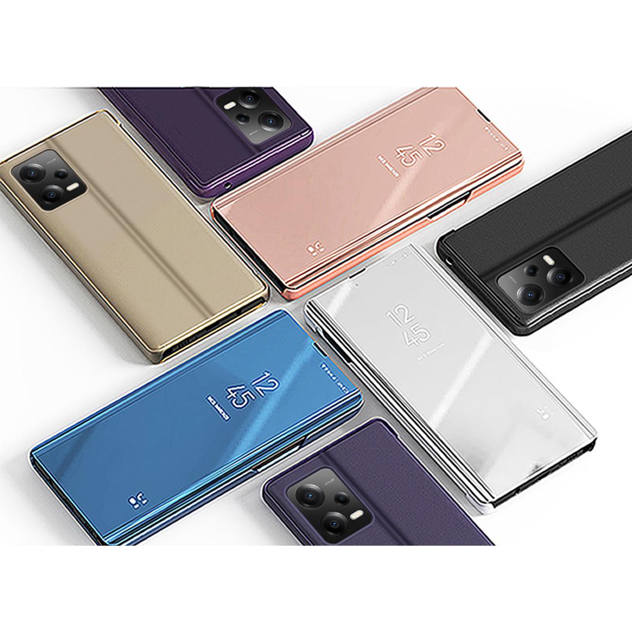 Hurtel Clear View Case cover per Xiaomi 13 Lite cover con patta nera (Xiaomi 13 Lite), Cover smartphone, Nero