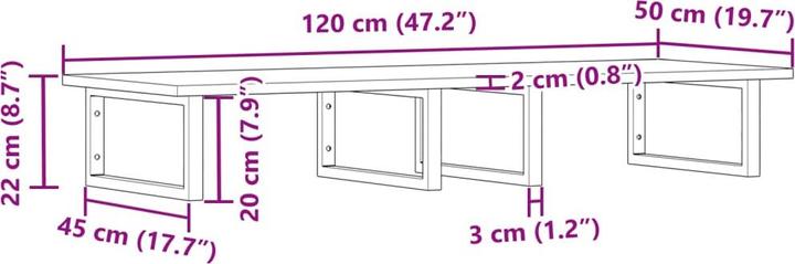 Produktbild vidaXL Waschbeckenablage