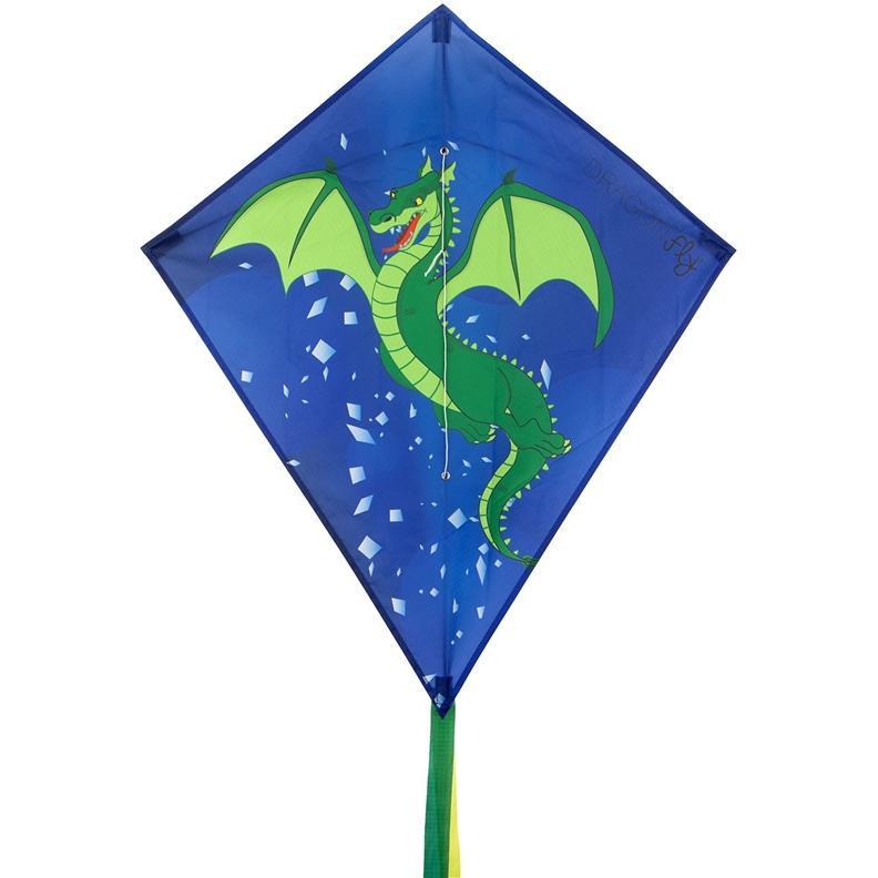 Dragon Fly Diamond Kite - Green Dragon