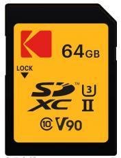 Kodak SD 64GB UHS-II U3 V90 Ultra Pro (64 GB, SD, U3, UHS-II)