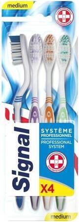 Signal Toothbrush Professional medium 4 pieces (Medium, 4 x)
