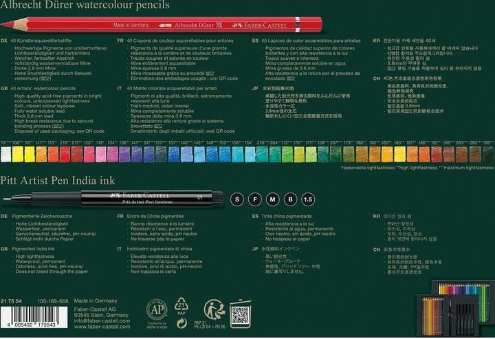 Actual product image Faber-Castell Albrecht Dürer & Pitt Artist Pen 46er Set (Multicoloured, 46 x)
