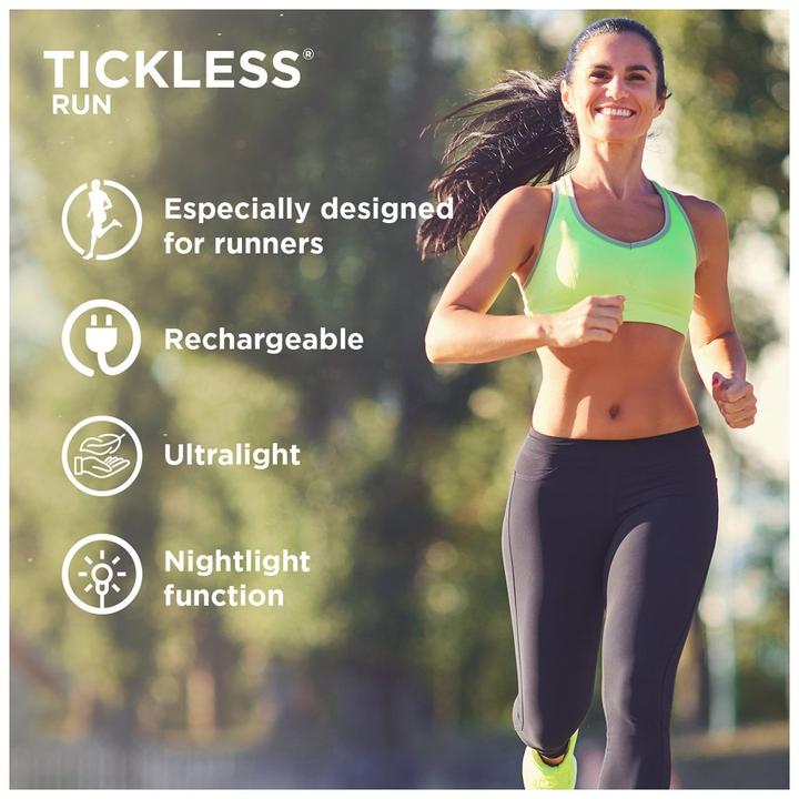 Actual product image Tickless Run