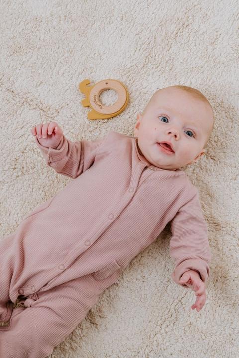Actual product image Sebra Teething ring natural rubber latex,, leaf, misty mint