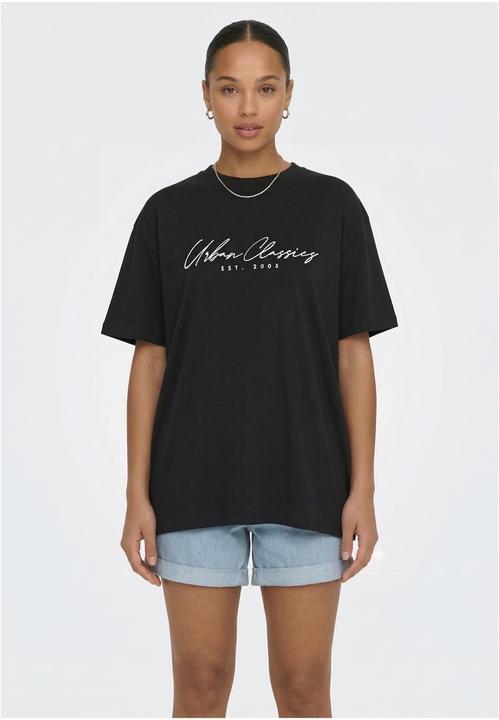 Produktbild Urban Classics Ladies Script Logo Loose Tee black L (L)