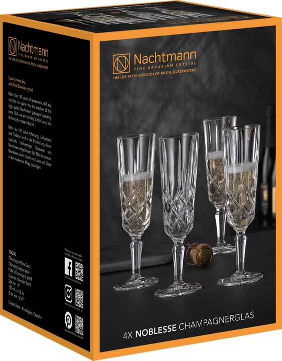 Image du produit Nachtmann Champagnerglas Noblesse (15.50 cl, 4 Verres, Flûtes à champagne)