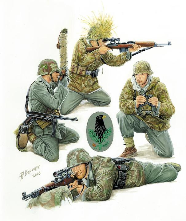 Produktbild 1:72 German Sniper Team