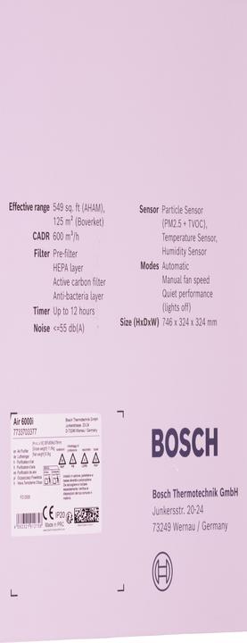 Actual product image Bosch Home Comfort Air 6000i (125 m²)
