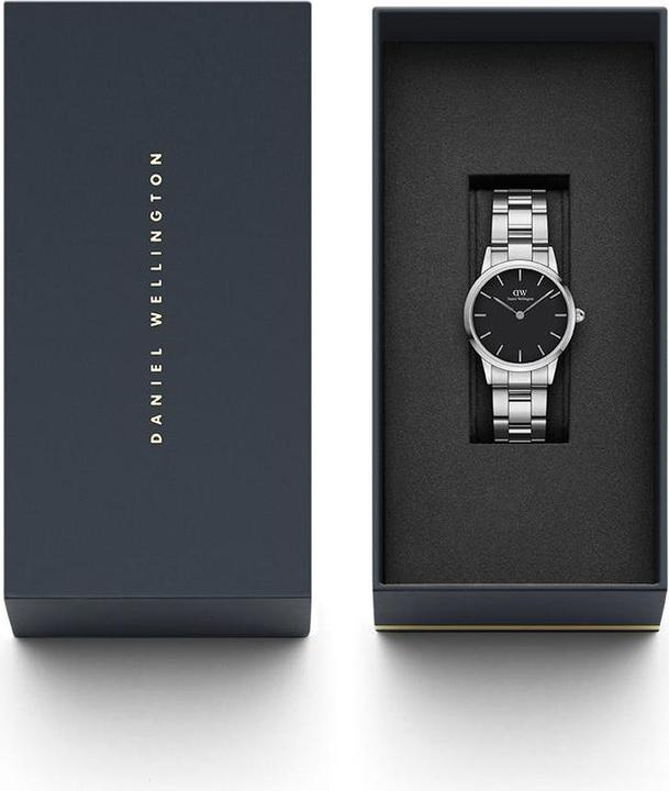 Image du produit Daniel Wellington Lien iconique noir argent (40 mm) (Montre analogique, 40 mm)