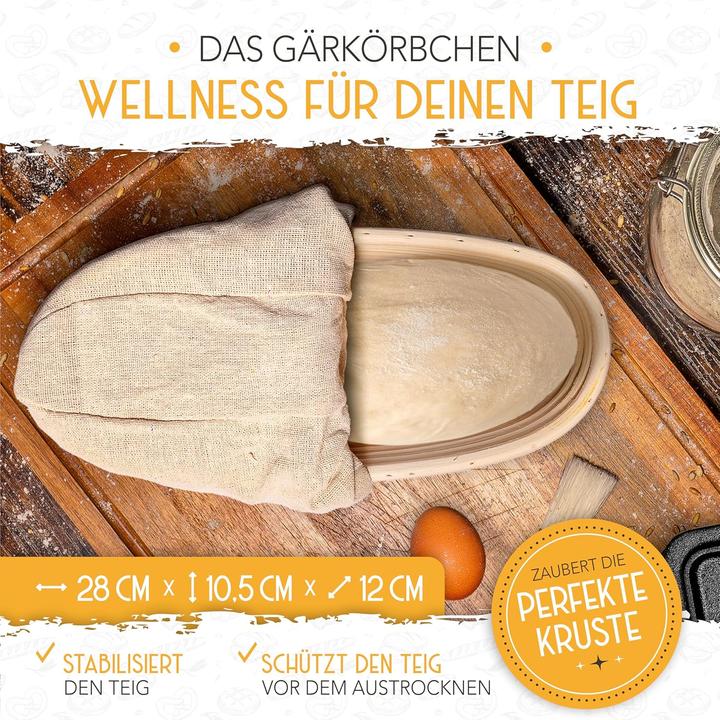 Produktbild Krustenzauber Brotbackform mit Gärkorb