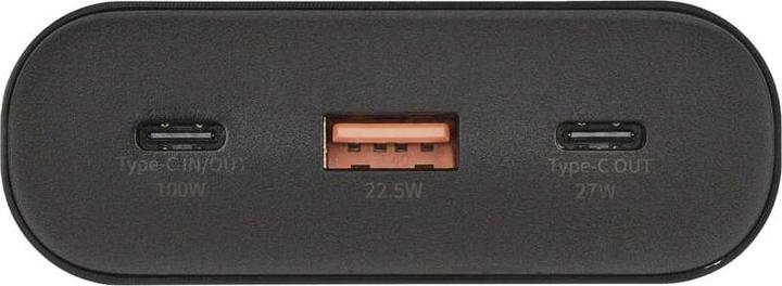Produktbild Emos Powerbank NTBF30, 27 000 mAh, 100 W PD, schwarz (27000 mAh, 100 W, 99.90 Wh)