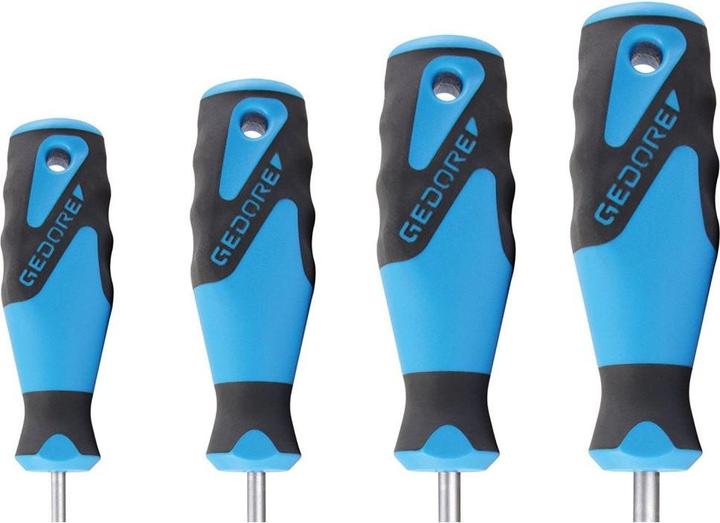 Produktbild Gedore Schraubendreher-Satz, 6-teilig, Für Schlitz- und Kreuzschlitzschrauben, Ergonomischer Griff (Pozidriv-Kreuzschlitz (PZ), Schlitzschrauben)