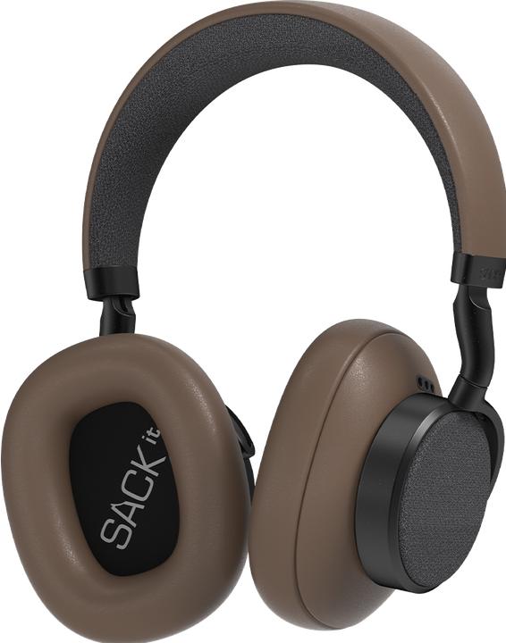 Actual product image SackIT Touch 400 - Hybrid ANC Over-Ear Headphones - Brown (ANC, 50 h, Wireless)