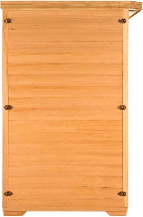 Actual product image Home Deluxe Infrared cabin IKENNA L - 153x110cm for 3 persons - Infrared cabin with 2400 Watt