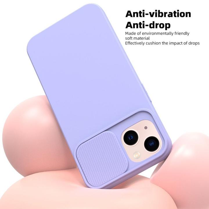 Actual product image 4Kom Back panel cover OEM SLIDE case for IPHONE 15 Plus lavender