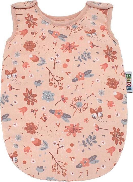 Howa Dolls sleeping bag up to 48cm "miniflowers" apricot 29624
