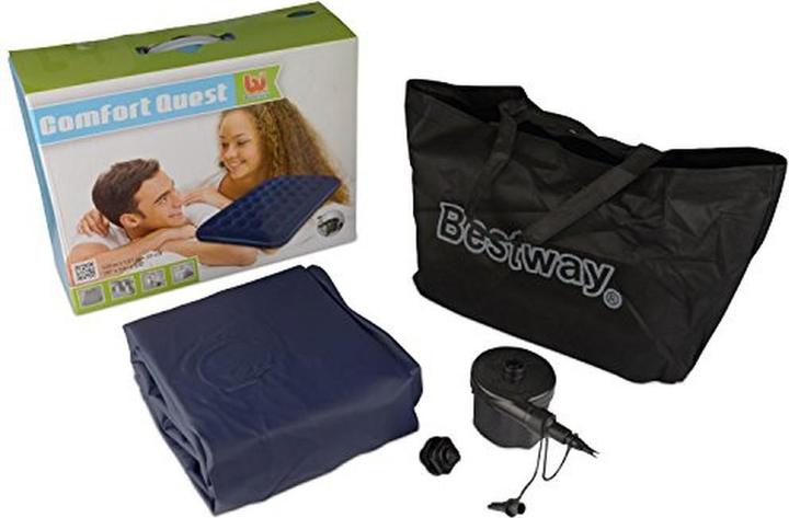 Productafbeelding Bestway Gevlokt luchtmatras - Luchtpomp / Tweepersoons (135 x 190 cm)