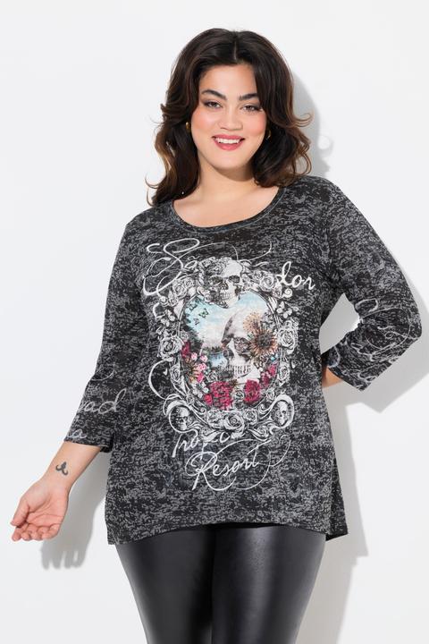 Immagine prodotto Angel of Style T-Shirt, Totenkopf, 3/4-Ärmel (48)