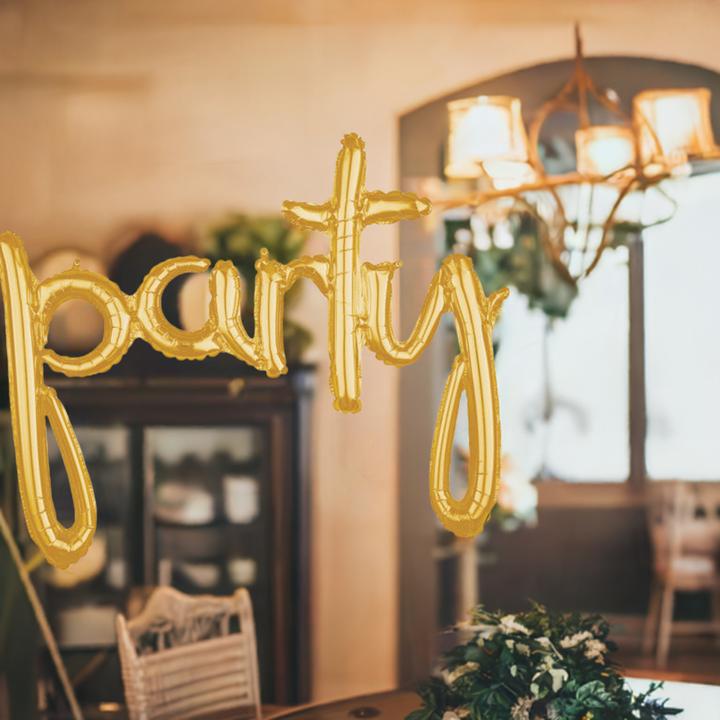 Immagine prodotto Amscan set di palloncini in foil per feste con ghirlanda oro (1 x)