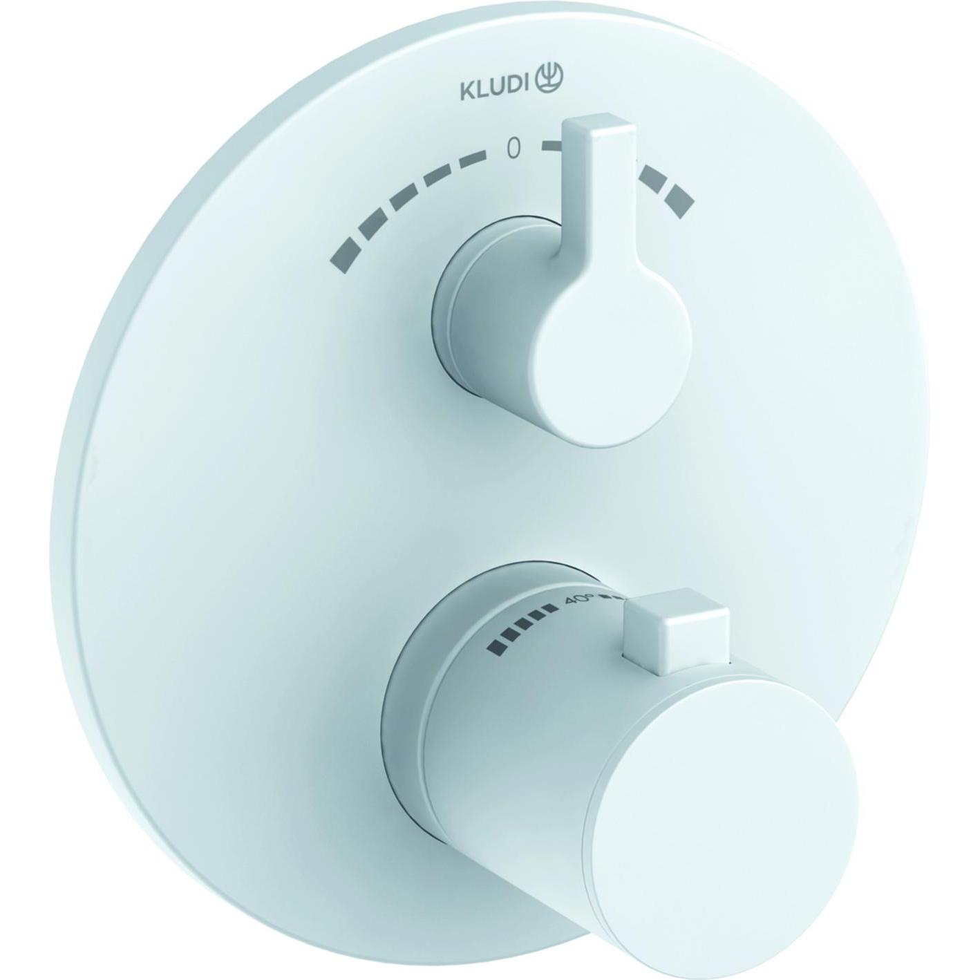 Kludi, Rubinetteria per bagno, NOVA FONTE PURISTIC Mitigeur thermostatique encastré pour bain et douche, pour 2 consommateurs, avec