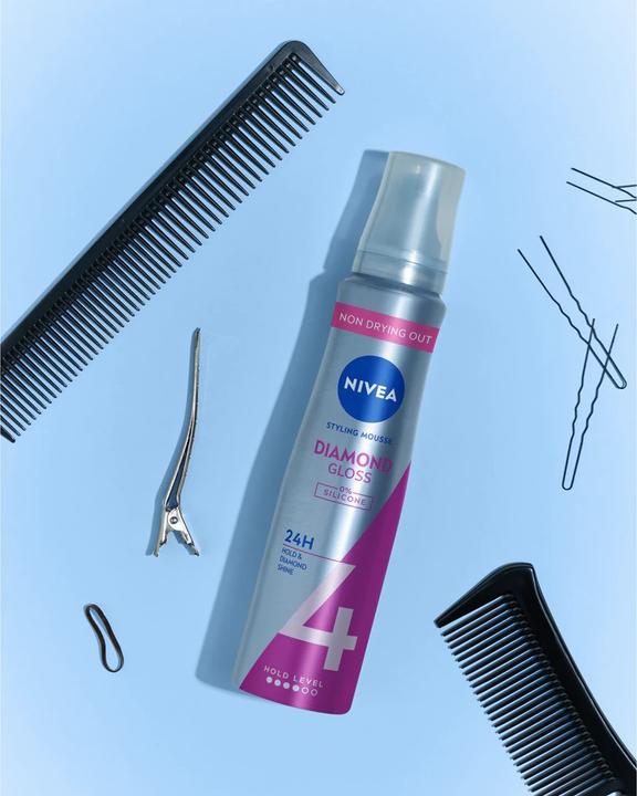Produktbild NIVEA Diamond Gloss Care Styling Mousse (150 ml, Schaumfestiger)
