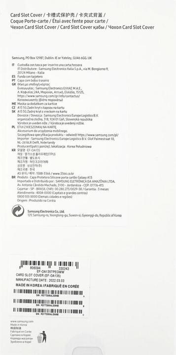 Image du produit Samsung Couverture de la fente de carte (Samsung Galaxy A13)