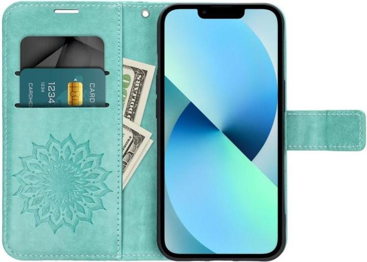 Actual product image Forcell Back panel cover OEM MEZZO Book case for SAMSUNG A06 mandala green (Samsung Galaxy A06)