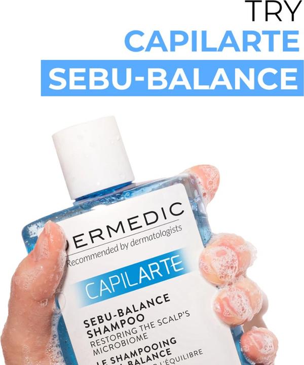 Actual product image Dermedic Capilarte Deep Cleansing Shampoo 300 ml - for Oily Scalp (Liquid shampoo, 300 ml)