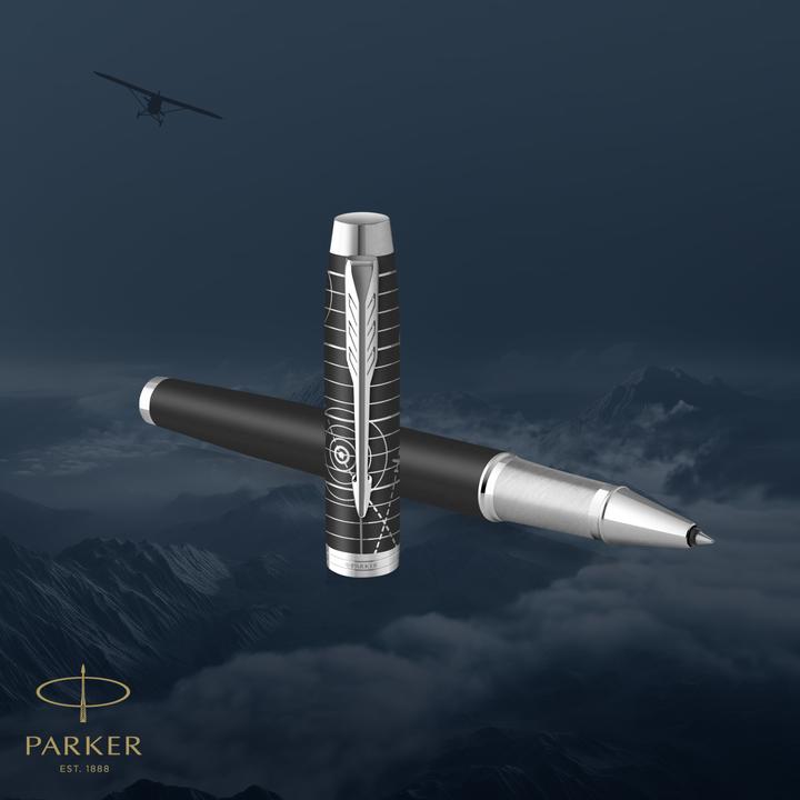 Produktbild Parker Pen PARKER Rollerball IM Legacy of Flight Limited Edition,F, sw Geschenkbox (Schwarz, Silber, 1x)