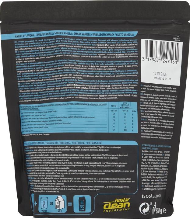 Produktbild Isostar Whey (570 g, 1x, Vanille)